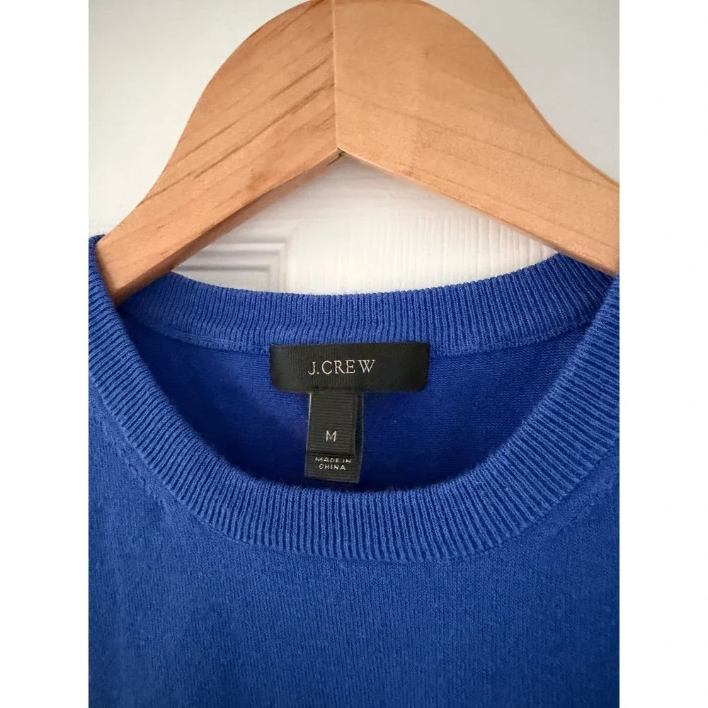 J.Crew Womens Harbor Blue Sleeveless Tank Sweater Preppy Coastal